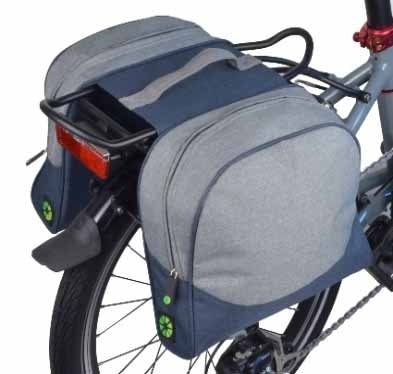 SMALL DOUBLE PANNIER - BLUE / GRAY SMALL DOUBLE PANNIER - BLUE / GRAY