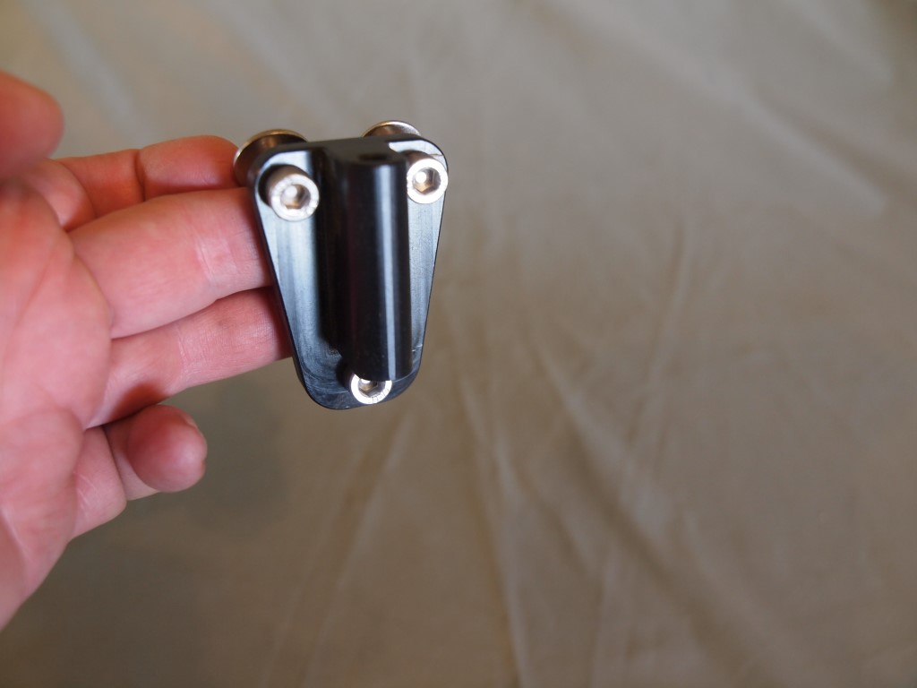 Nomadic Rudder Mount for Touring Kayaks 6mm, flat - with bolts, Machined,