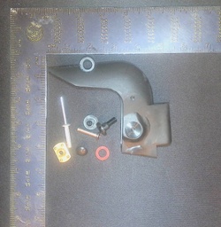 [RUDMNT] Rudder Mount for Prijon Touring Boats 6mm, curved - complete set